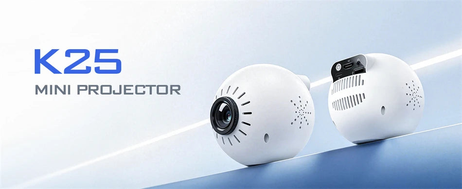 New K25 Mini 4K Full HD Android Projector 300 ANSI WiFi6 BT5.0 Short Throw Portable Mini for Home Theater Outdoor Movie 2026 New