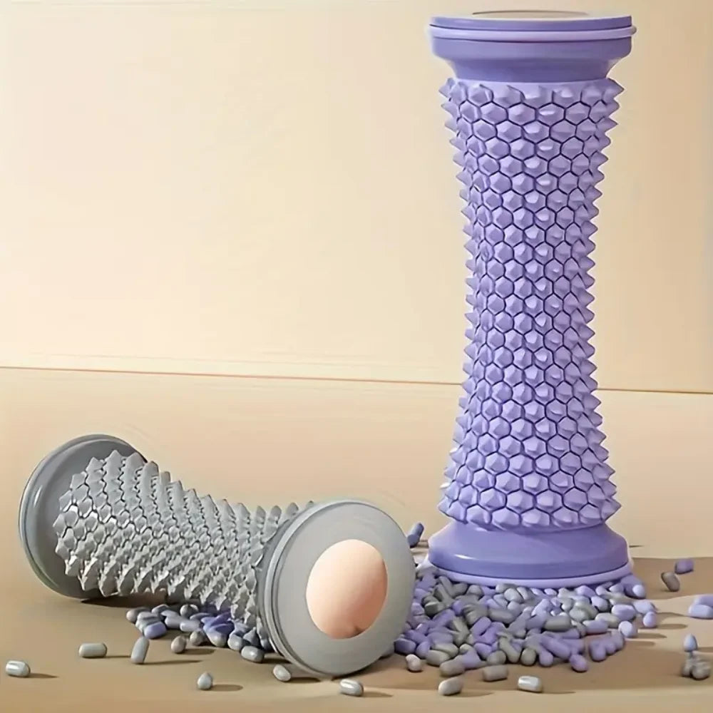 Foot Massager Massage Roller Yoga Massage Ball Plantar Fascia Roller Muscle Relaxation Care Plastic Manual Foot Massager