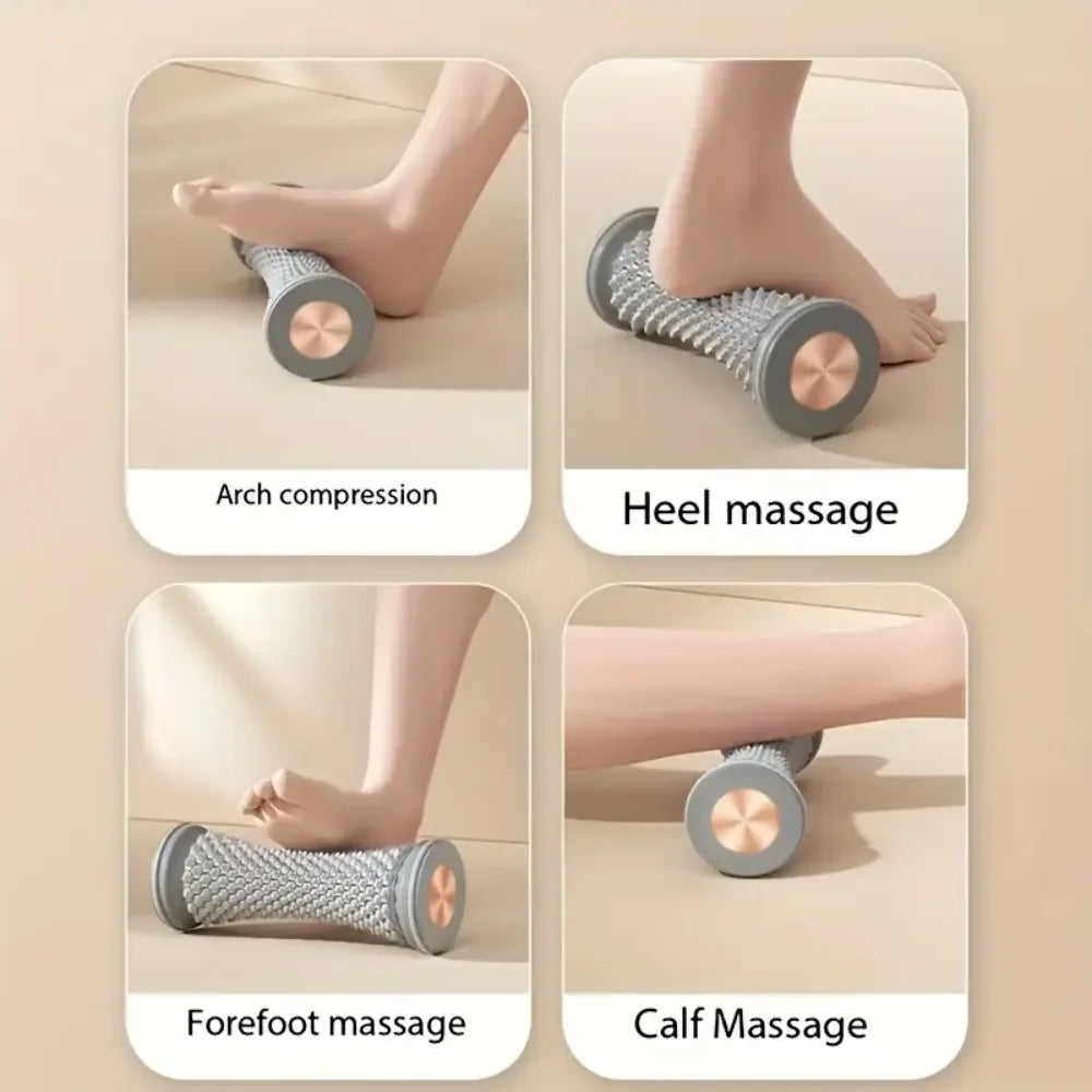 Foot Massager Massage Roller Yoga Massage Ball Plantar Fascia Roller Muscle Relaxation Care Plastic Manual Foot Massager
