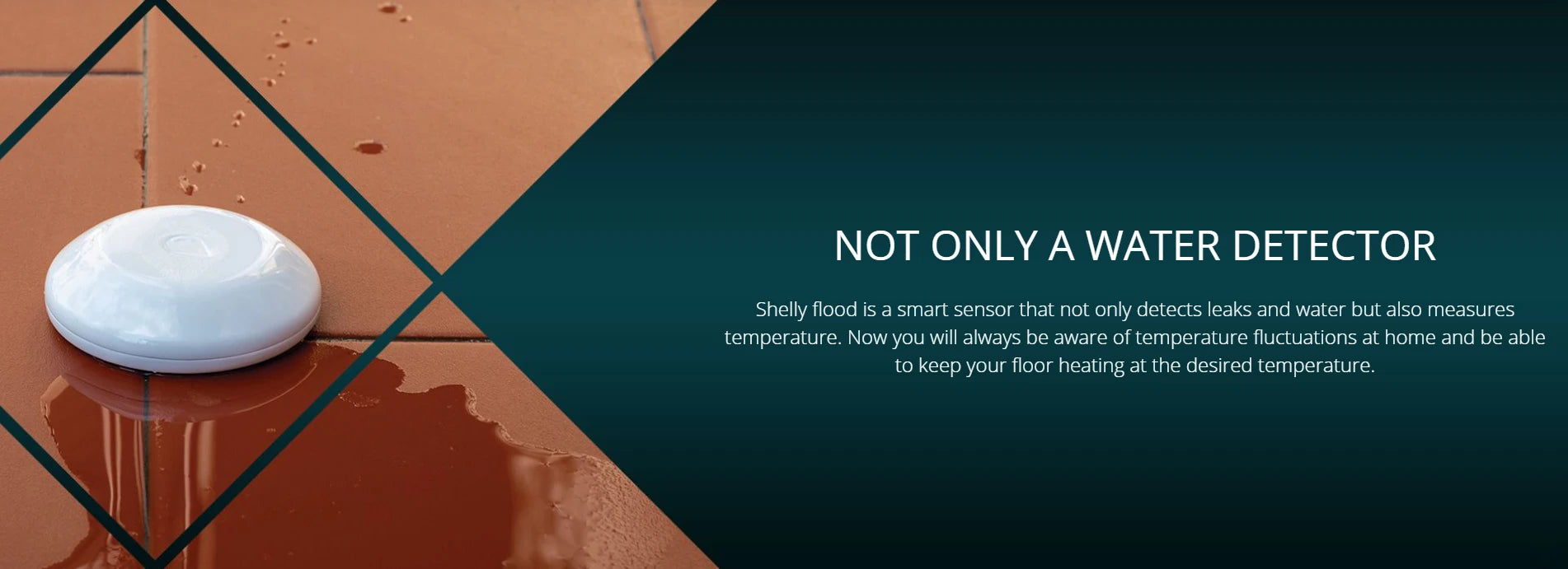 Shelly Flood Smart Home Wireless Water Leakage WiFi Sensor with Temperature Measurement Liquid Detector Monitor Remotely