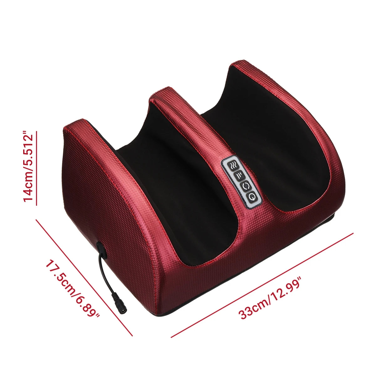 Foot Massage Instrument Heating Therapy Foot Massager Machine Shiatsu Kneading Roller For Muscle Relief Leg Pain Tool