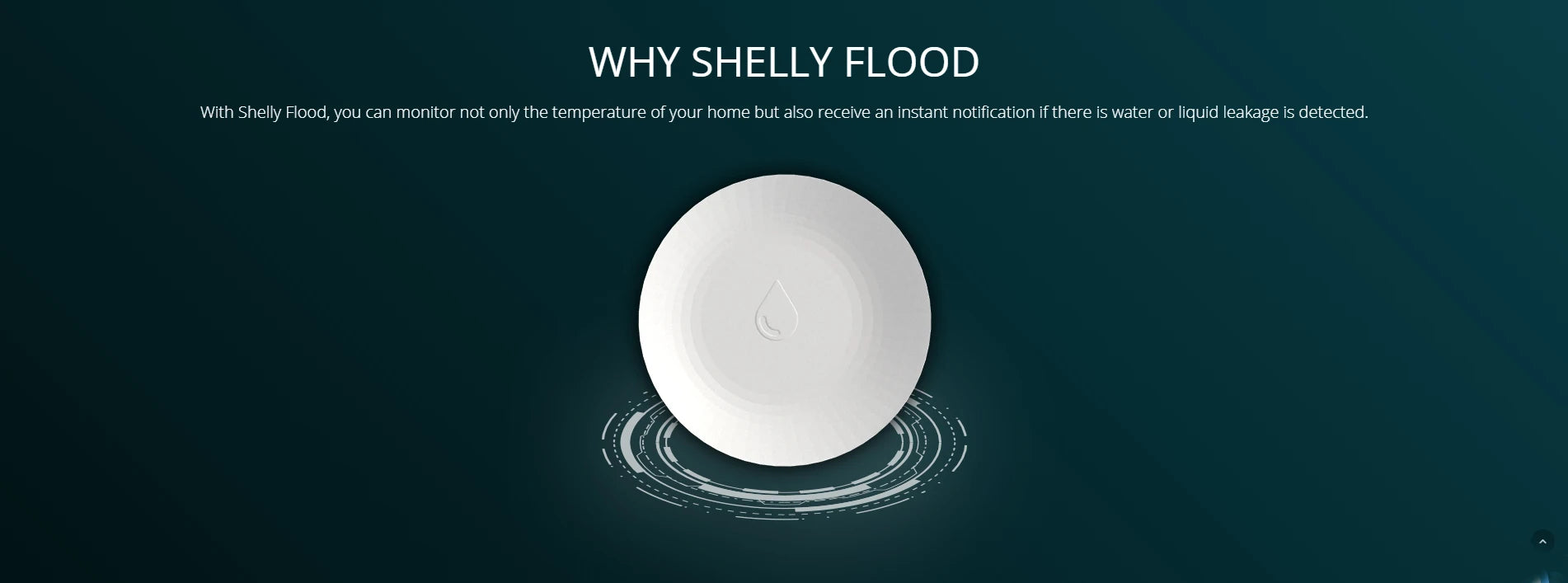 Shelly Flood Smart Home Wireless Water Leakage WiFi Sensor with Temperature Measurement Liquid Detector Monitor Remotely