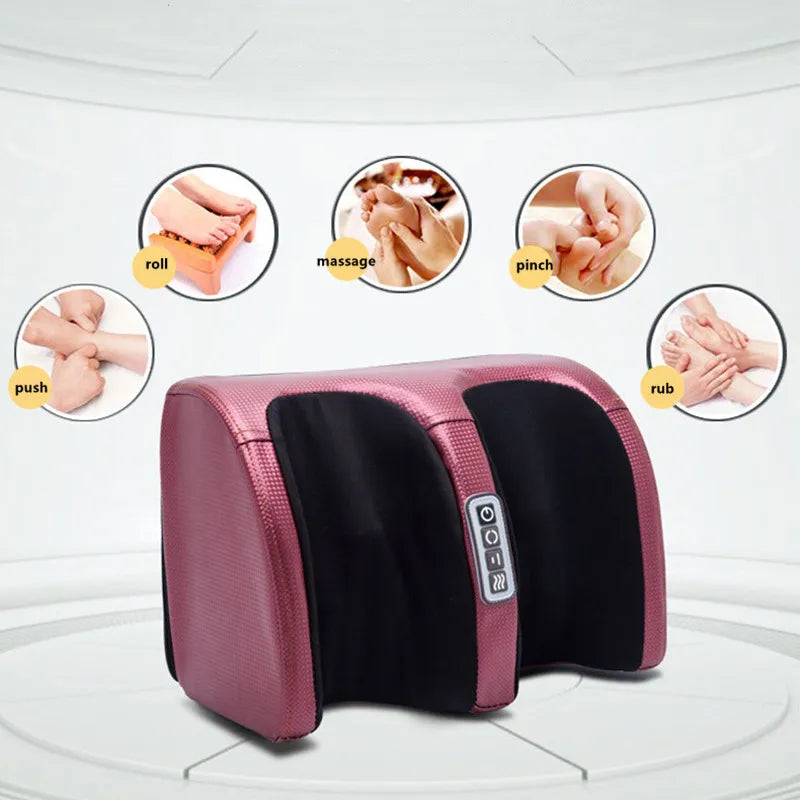 Foot Massage Instrument Heating Therapy Foot Massager Machine Shiatsu Kneading Roller For Muscle Relief Leg Pain Tool
