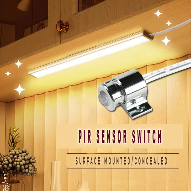 Smart home lighting LED light with sensor DC12V 24V infrared Pir motion detector automatic sensor switch