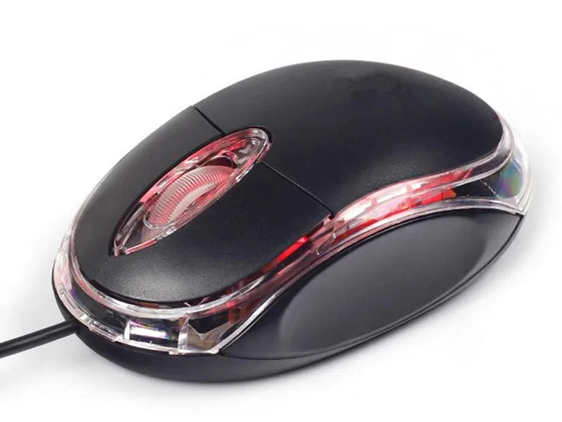 Mini Optical Wired Mouse USB LED Ergonomic Design Mice for PC/Laptop/Notebook