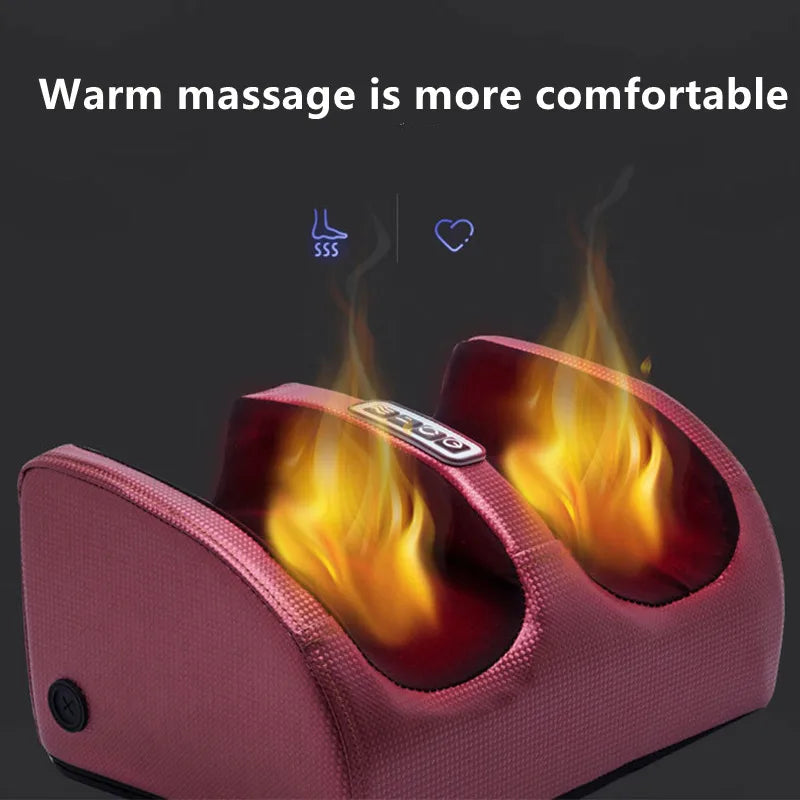 Foot Massage Instrument Heating Therapy Foot Massager Machine Shiatsu Kneading Roller For Muscle Relief Leg Pain Tool