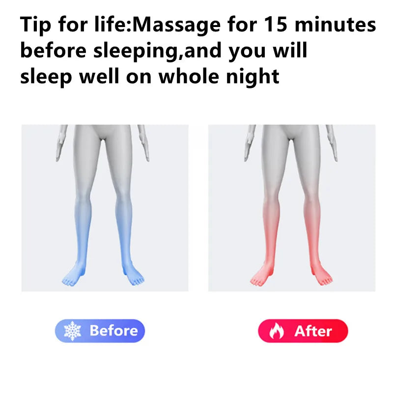 Foot Massage Instrument Heating Therapy Foot Massager Machine Shiatsu Kneading Roller For Muscle Relief Leg Pain Tool