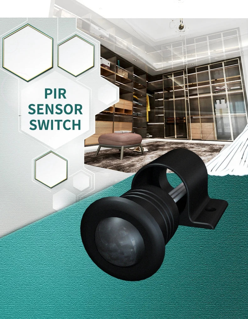 Smart home lighting LED light with sensor DC12V 24V infrared Pir motion detector automatic sensor switch
