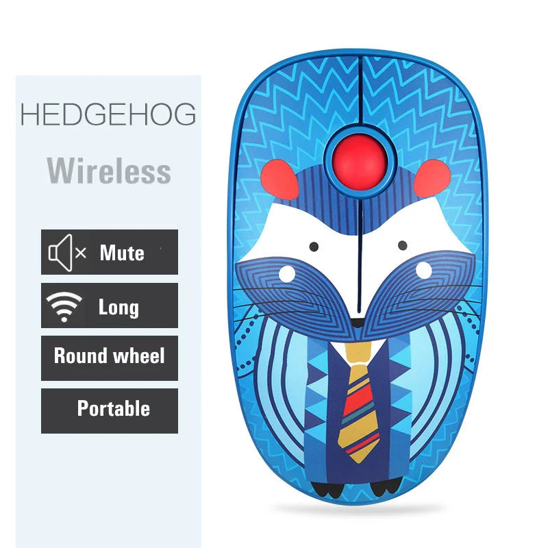 laptop wireless mouse mute  cute cartoon Office Games unlimited family mouse