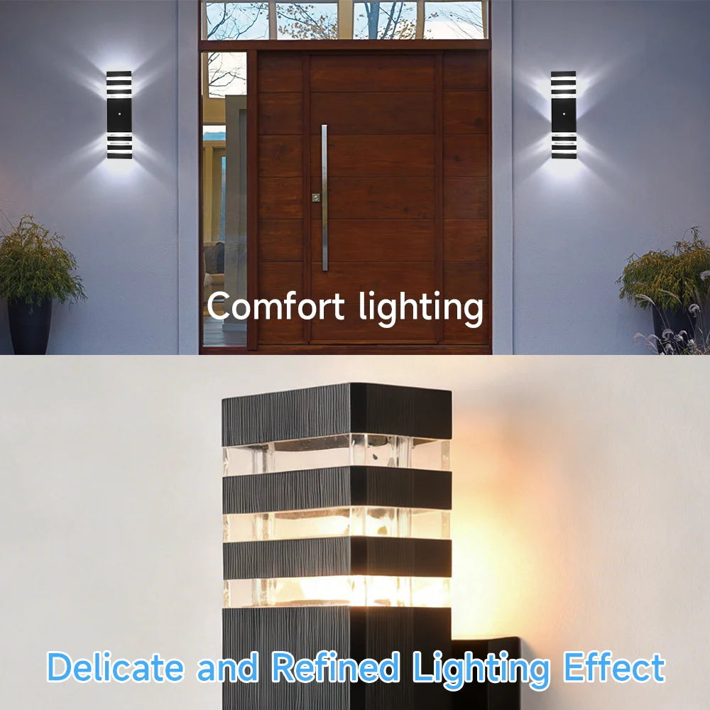 Smart Motion Sensing Outdoor Wall Light — Waterproof LED, 110V-220V for Porch & Garden