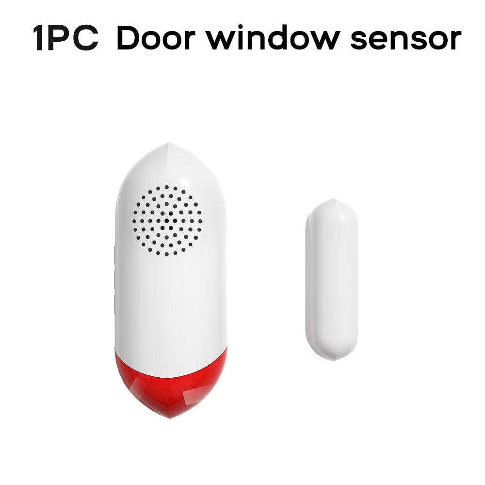 Smart WiFi Door & Window Sensor — 100dB Siren, LED Alert & APP Control