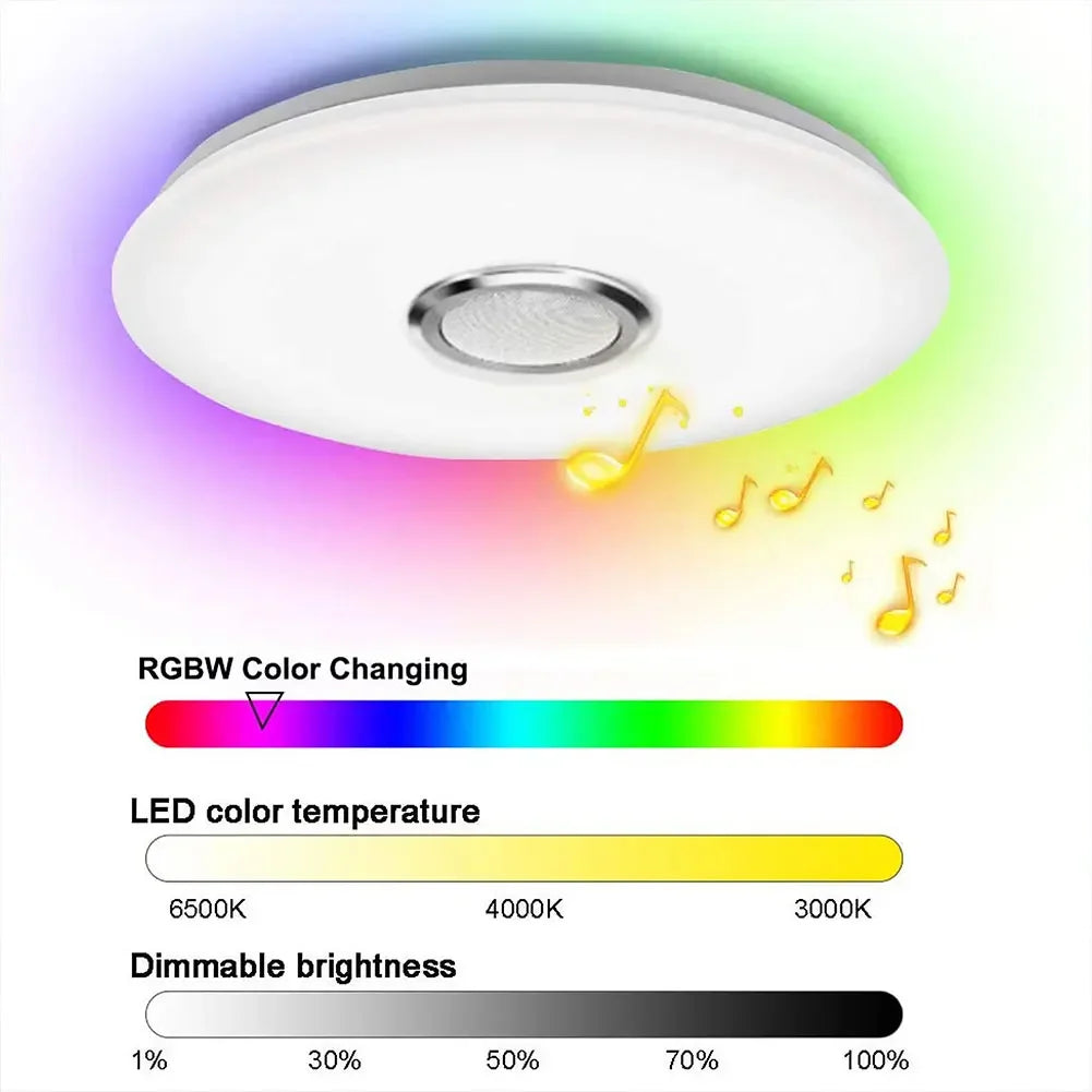 Smart RGB Ceiling Lamp — Bluetooth, APP Control, Color Changing for Kids & Living Rooms