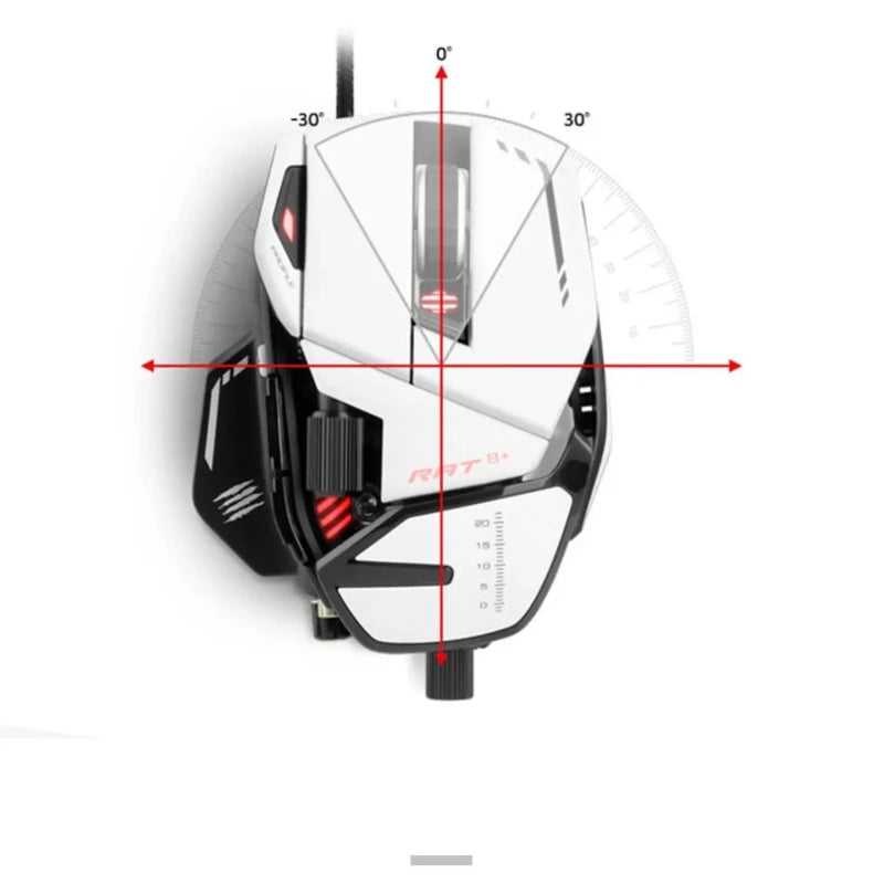 MADCATZ RAT8+ Wired Mechanical Mouse 11 Key Programming Button Mice Esports Gaming Mouse PMW3389 Custom Comfortable Gaming Mouse