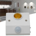 Smart 110-240V 100W PIR Induction Infrared Motion Sensor E27 LED Lamp Base Holder With Light Control Switch Bulb Socket Adapter