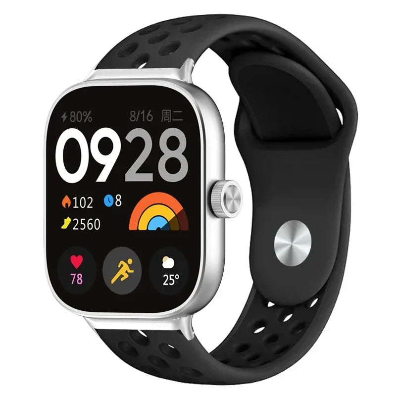 Watch Strap For Xiaomi Mi Band 9 Pro 8 Pro Wristband Silicone Bracelet Wrist Straps For Redmi Watch 4 5 Smartwatch Accessories
