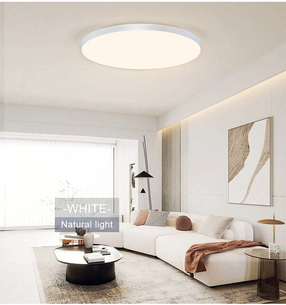 Smart LED Ceiling Lamp — Dimmable, APP & Remote Control, 36W/50W