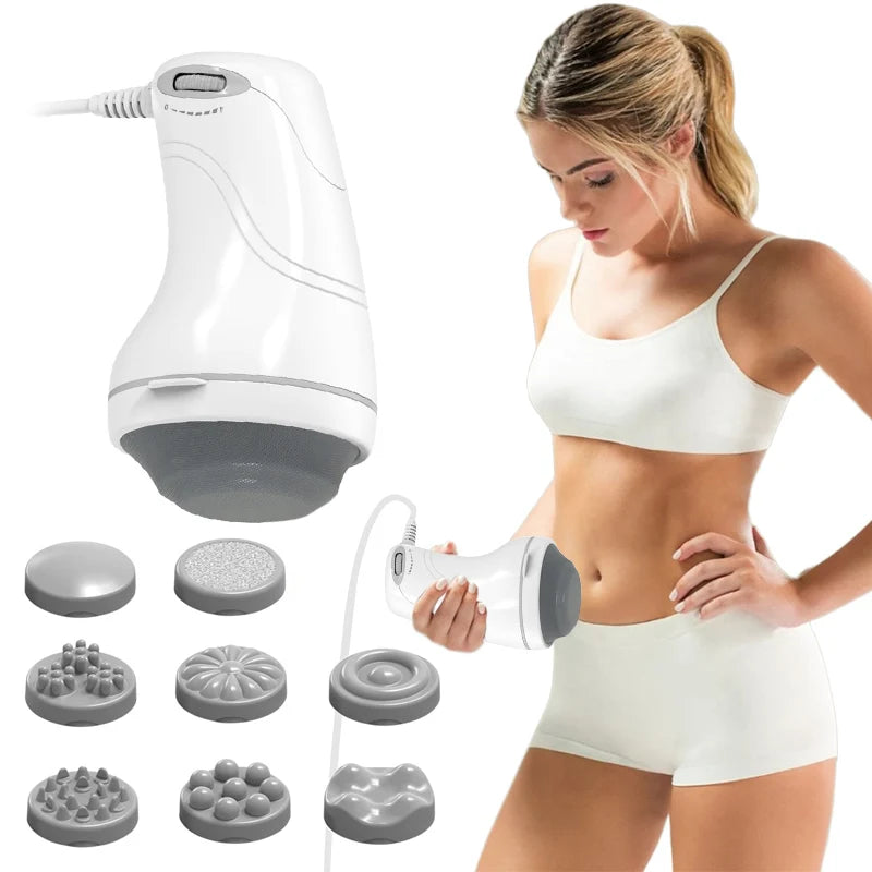 Home Appliance Massager, Multifunctional Household Massager, Abdominal Massage, Unisex, Full-Body Comfort Massager, Adjustable Multi-Speed Massage, Equipped with 8 Massage Heads, Suitable for Full-Body Relaxation, Muscle Rela