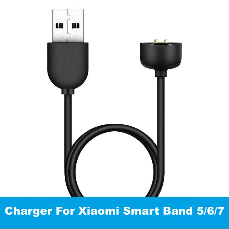 Charging Cable for Xiaomi Smart Band 10 9 8 7 Pro 6 5 4 2 Redmi Watch 4 3 Lite Active Redmi Smart Band 3 2 USB Magnetic Charger