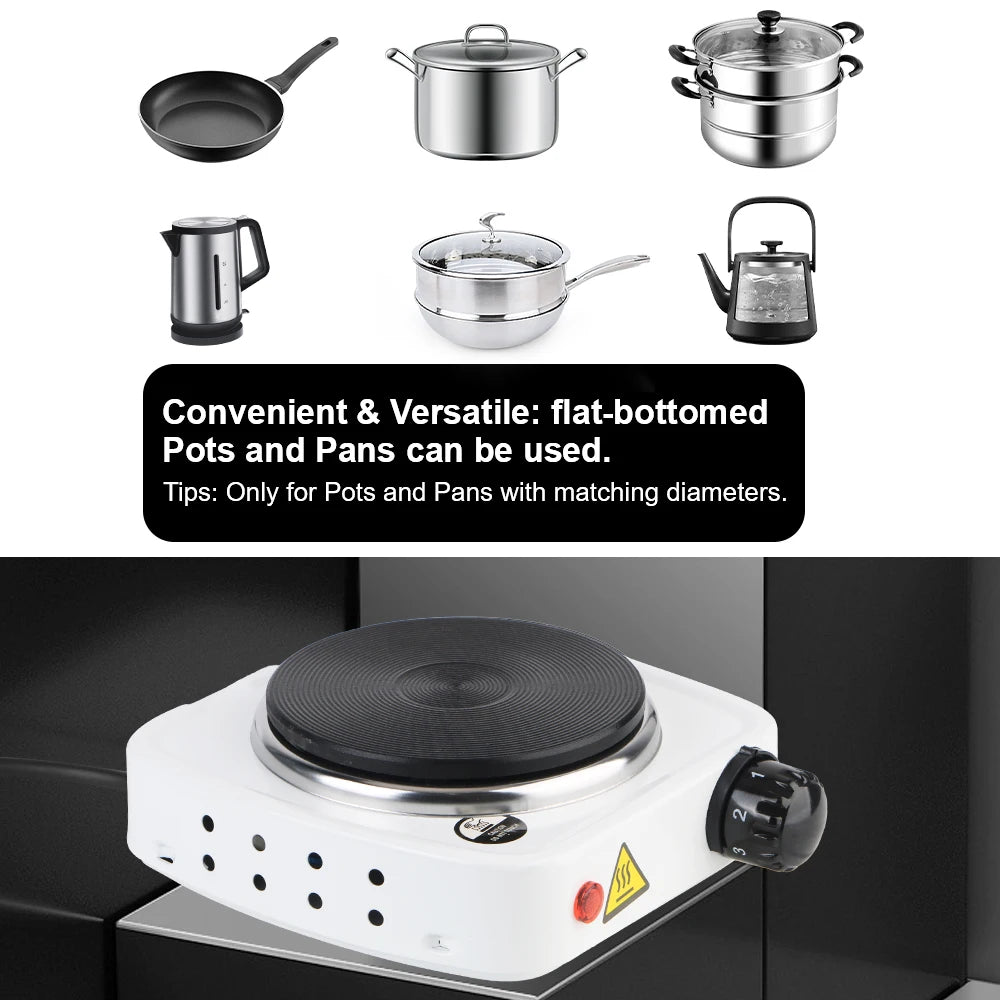 Kitchen Tools Hot Cooker Plate Mini Electric Heater Stove Milk Water Coffee Heating Furnace 500W 220V Multifunctional Appliance