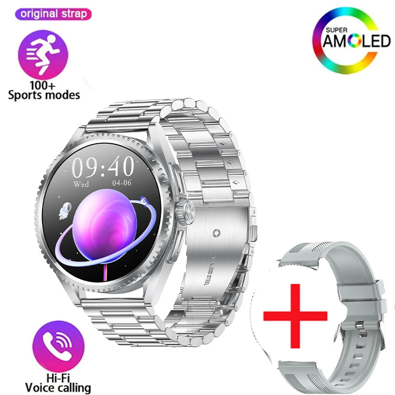 Smart Watch for Men 1.75-Inch AMOLED Luxury Business Sports Fitness Watch IP67 Water Resistant 620mAh Standby Multi-Sport Mode
