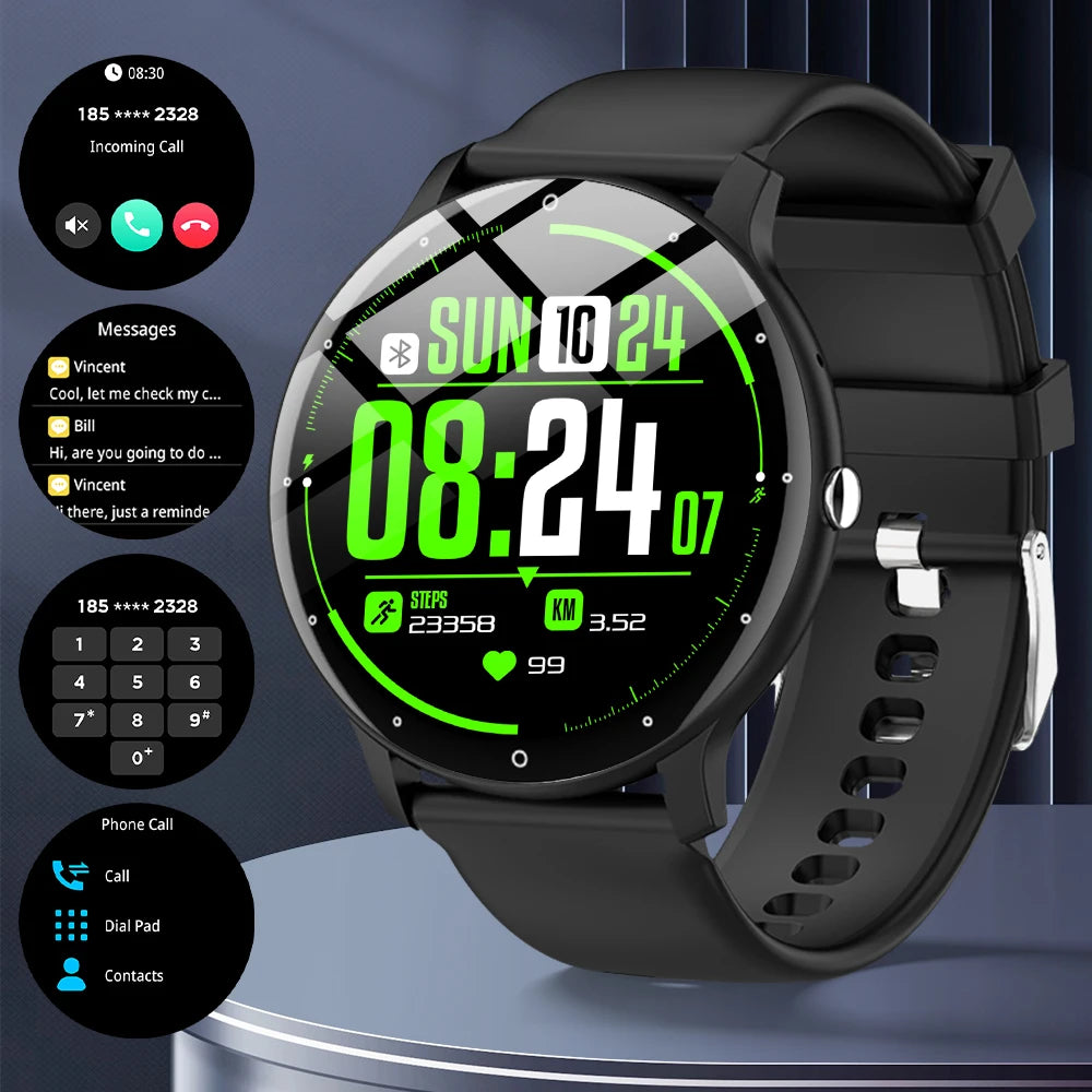 Smart Watch for Men & Women IP67, 100+ Sports Modes, Pedometer, Calorie&Distance Tracker, Weather Updates,Fitness Tracker Watch