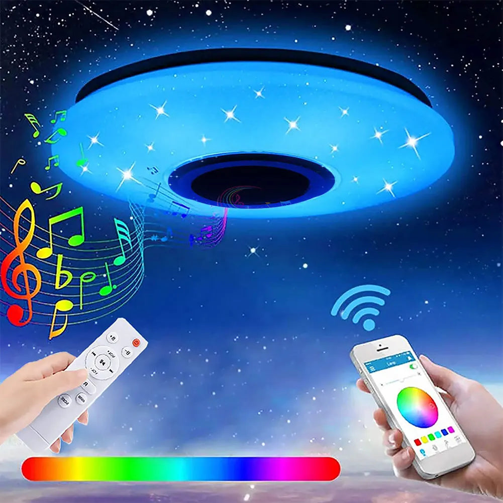 Smart RGB Ceiling Lamp — Bluetooth, APP Control, Color Changing for Kids & Living Rooms