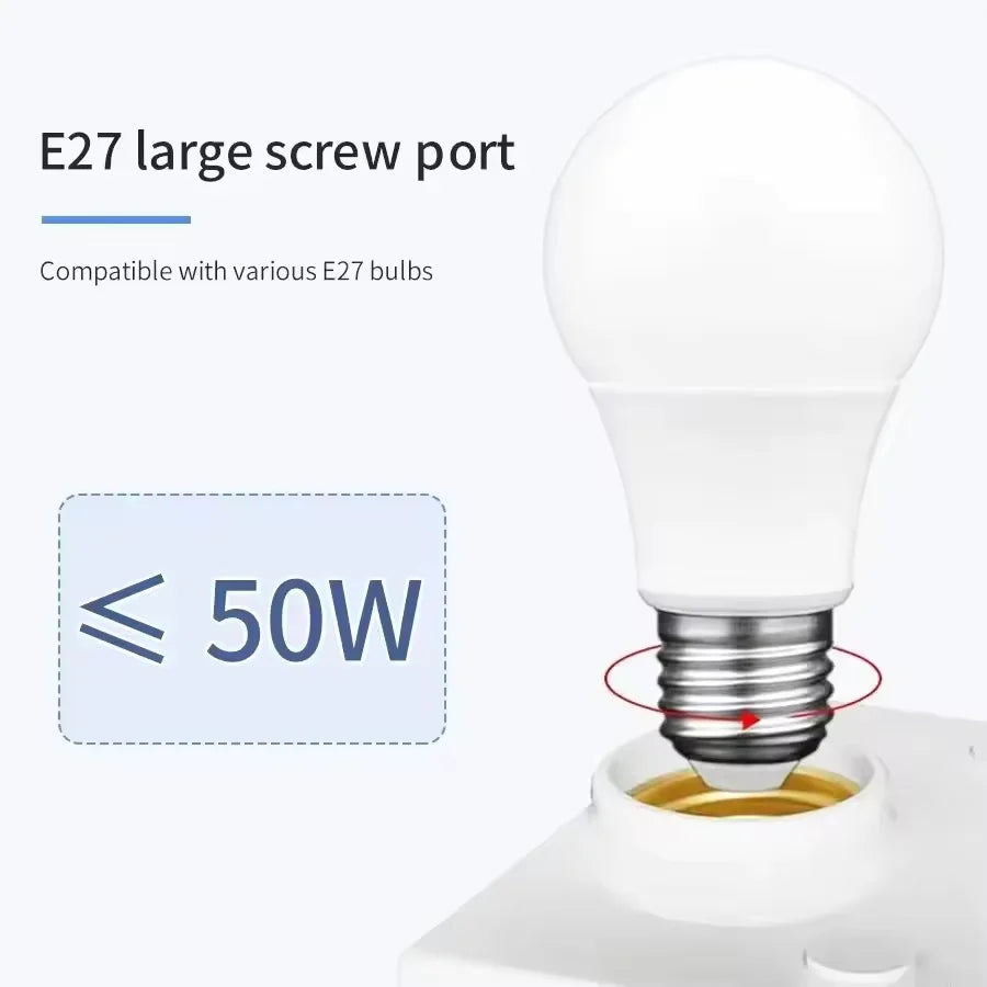 Smart 110-240V 100W PIR Induction Infrared Motion Sensor E27 LED Lamp Base Holder With Light Control Switch Bulb Socket Adapter