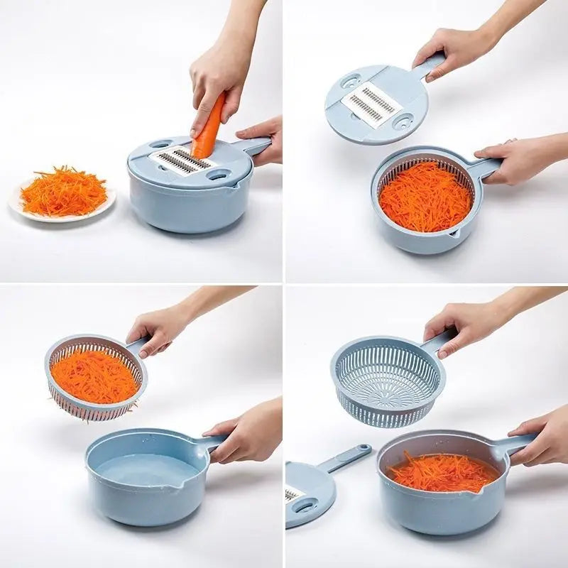 Kitchen Slicer And Chopper Ten In One Set Potato Slice And Slicing Multi-function Slicer Kitchen Appliances Kitchen Utensils