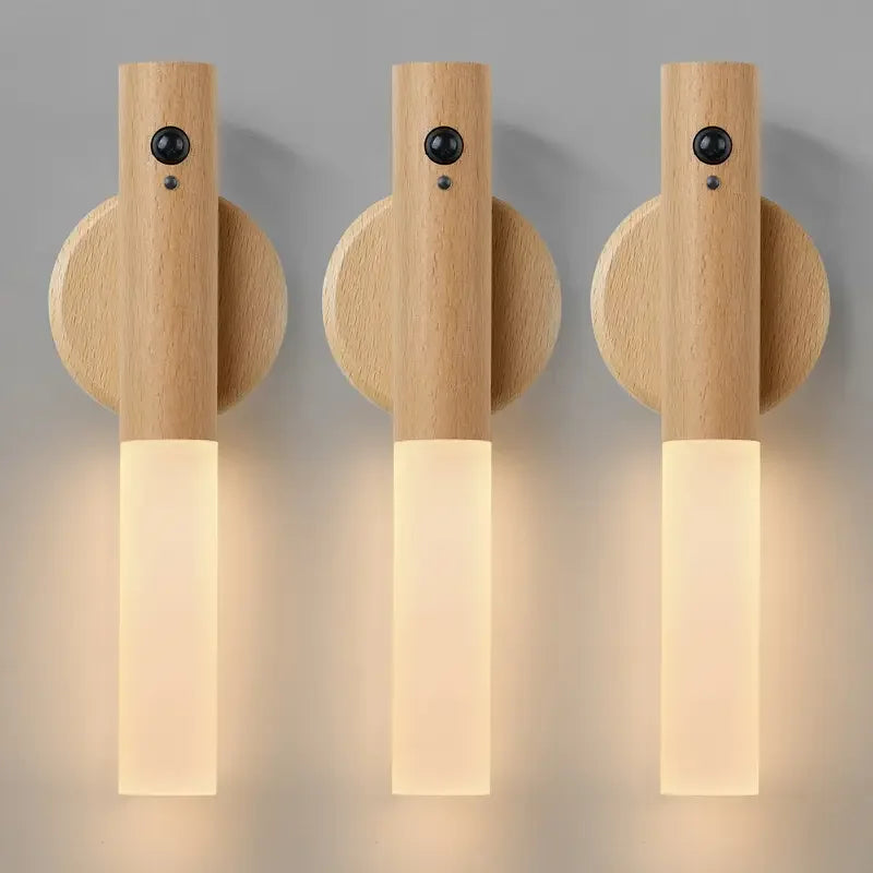 Motion Sensor Night Light — Rechargeable Magnetic Wall Lamp for Hallway, Bedroom & Stairs