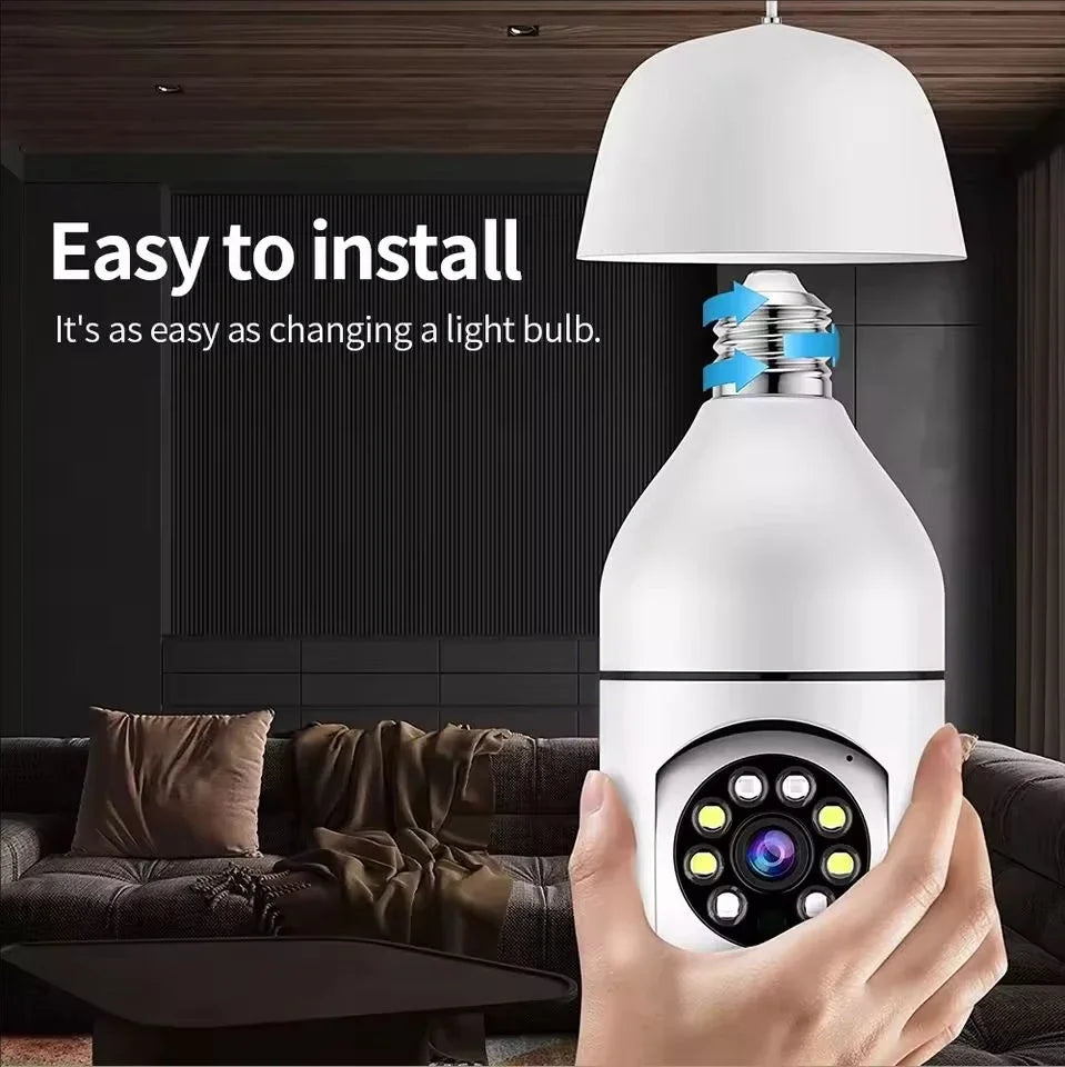 Smart Home 2.4G E27 Bulb Wifi Surveillance Camera HD Night Security Video Surveillance Supprt Two Way Audio Mobile Motion