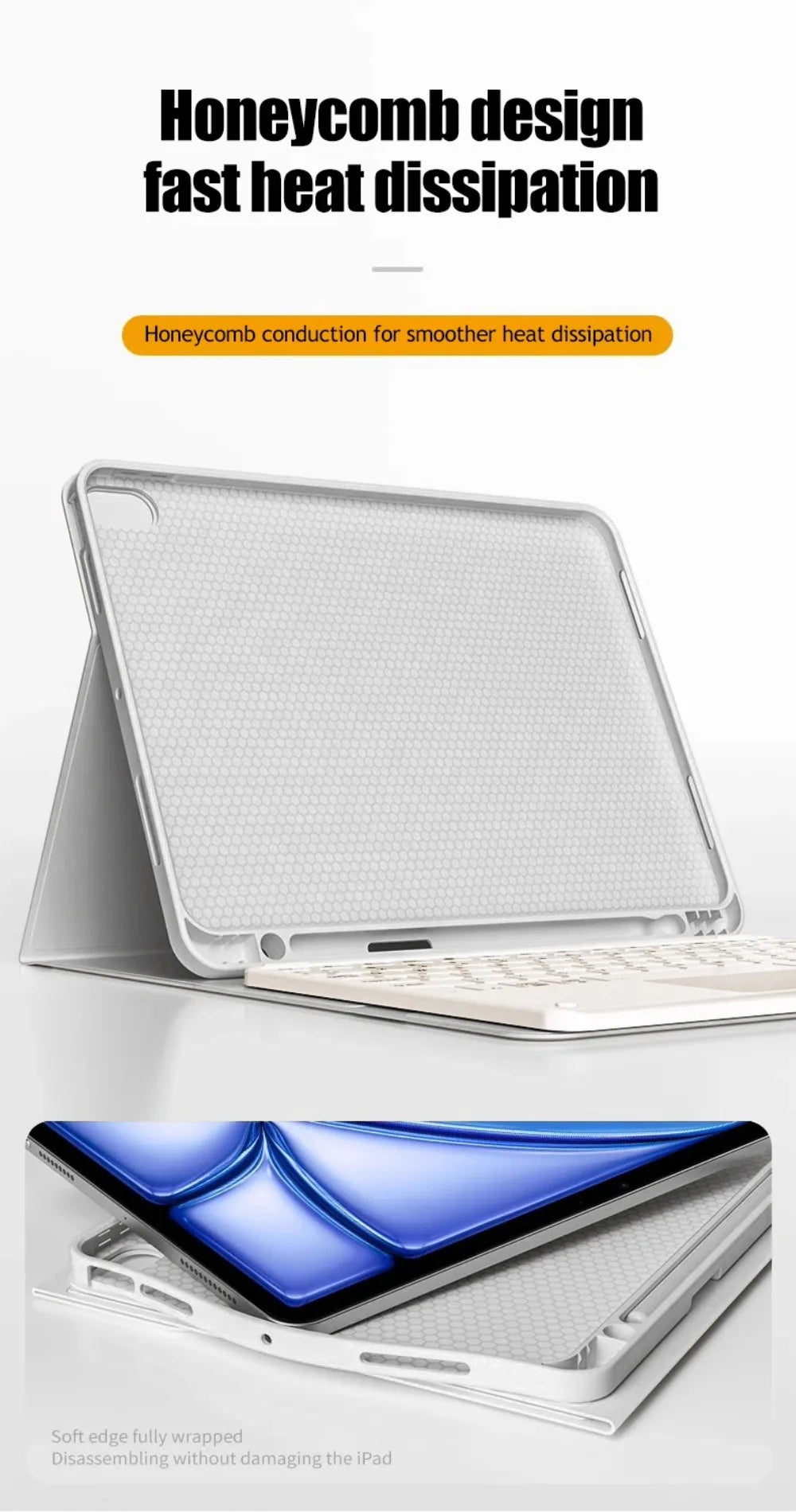 Keyboard Wireless Mouse Magic For iPad Pro 13 11 Case M5 M4 2026 M3 Air 13 11 5 4 10.2 9 8 7 Generation Case Bluetooth Keyboard