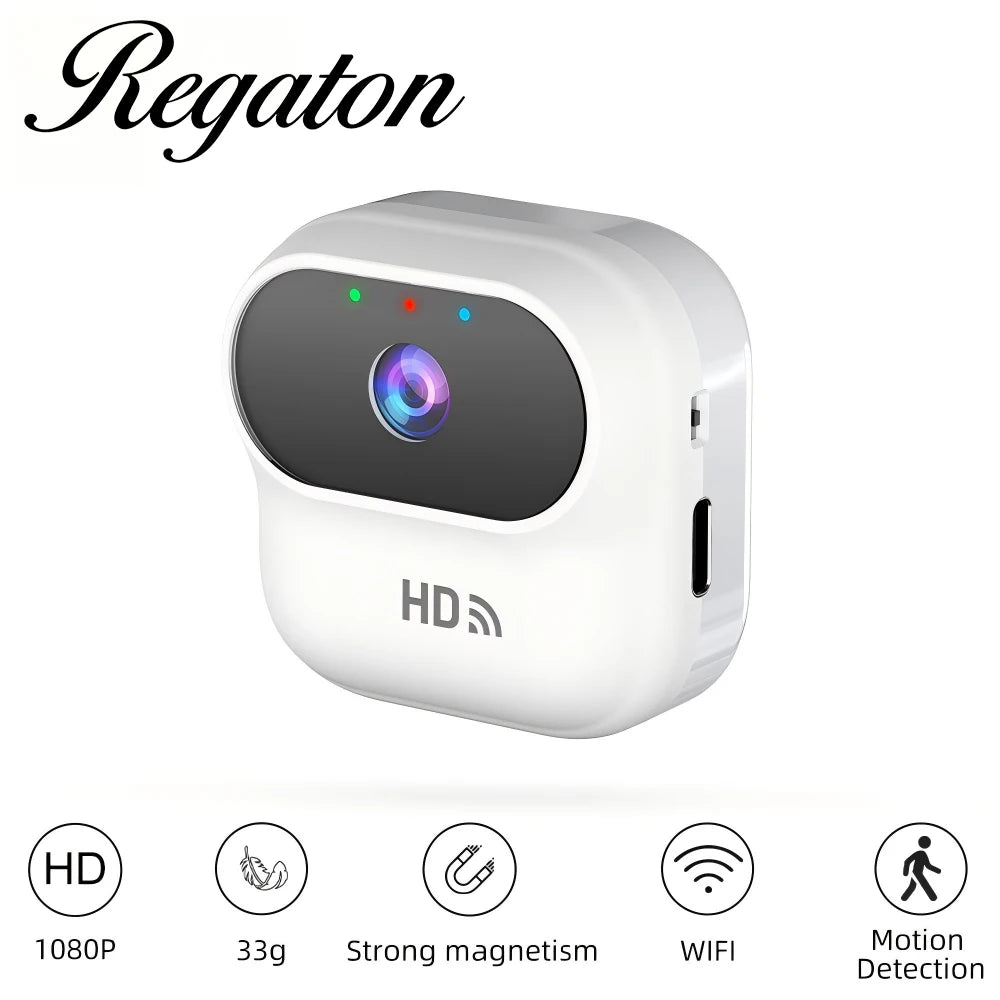 Smart Mini WiFi Security Camera — HD 1080P, Night Vision & Motion Detection
