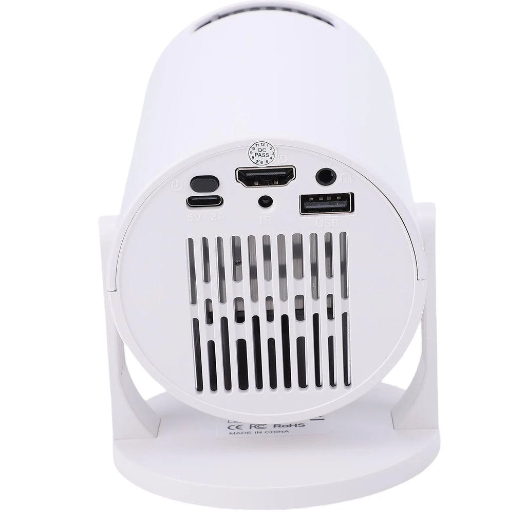 Portable Projector Projector Home Theater Movie Video Projector Multi Ports Low Noise 240° Rotation Small WiFi Video Projector