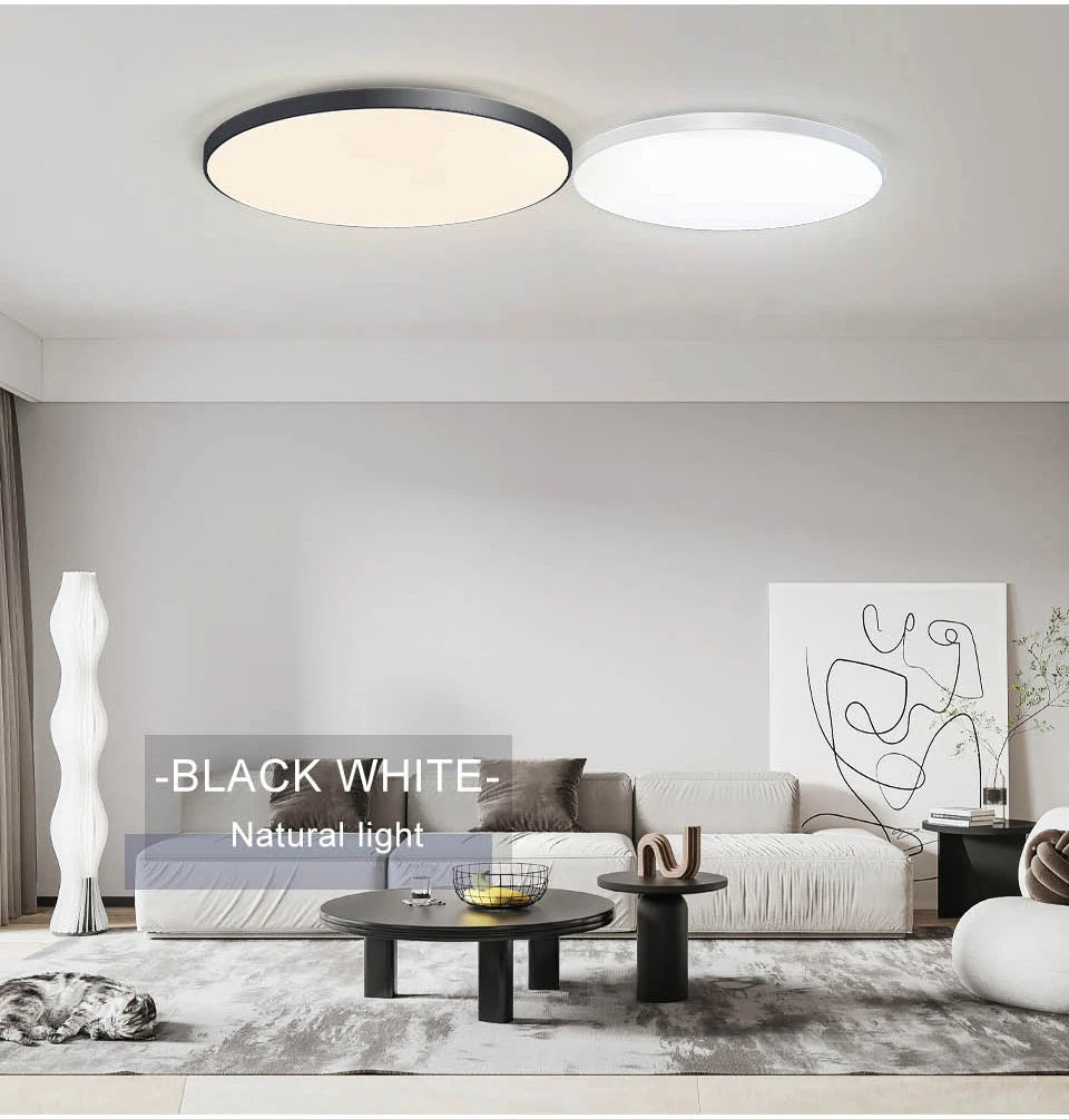 Smart LED Ceiling Lamp — Dimmable, APP & Remote Control, 36W/50W