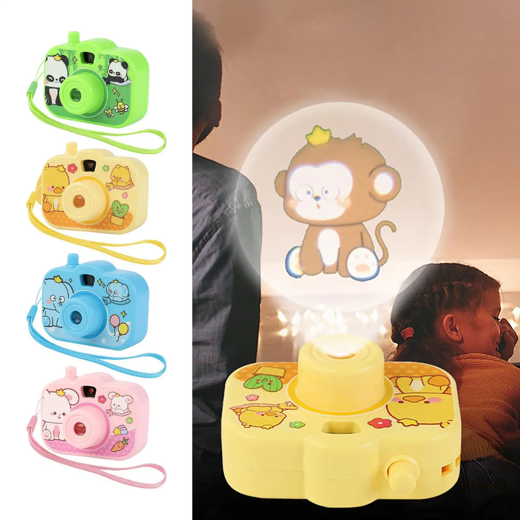 Kid Mini Projection Camera Toy Animal Image Indoor Projector Educational Learning Projector Toys Projector For Learning Portable