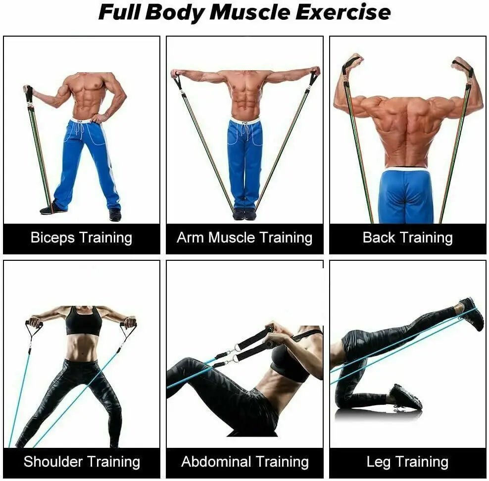 Resistance Bands Exercise Bands Latex Pull Rope Home Gym Equipment Fitness Ankle Strap Exercise Training Expander Elastic Band