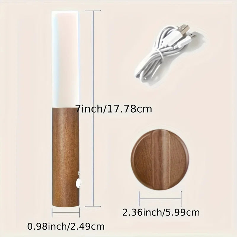 Motion Sensor Night Light — Rechargeable Magnetic Wall Lamp for Hallway, Bedroom & Stairs