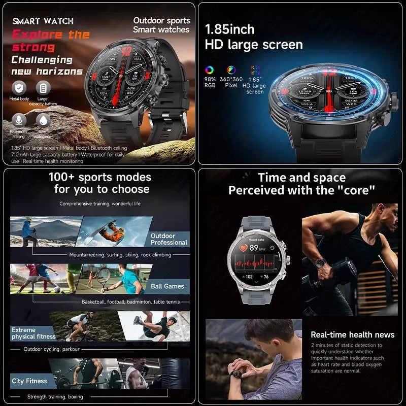 2026 Smart Watch 1.85-inch high-definition screen 710 mAh large-capacity battery. Equipped with sports mode, Bluetooth calling