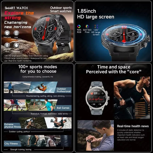 2026 Smart Watch 1.85-inch high-definition screen 710 mAh large-capacity battery. Equipped with sports mode, Bluetooth calling
