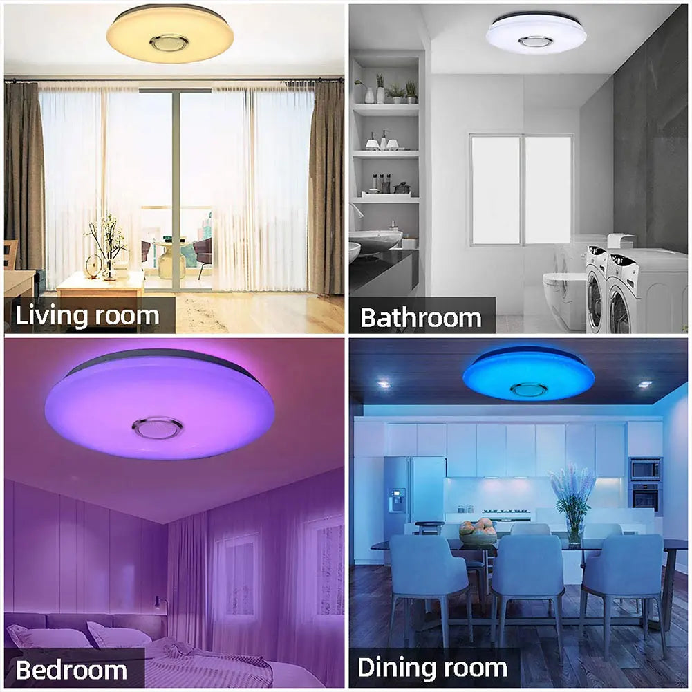 Smart RGB Ceiling Lamp — Bluetooth, APP Control, Color Changing for Kids & Living Rooms