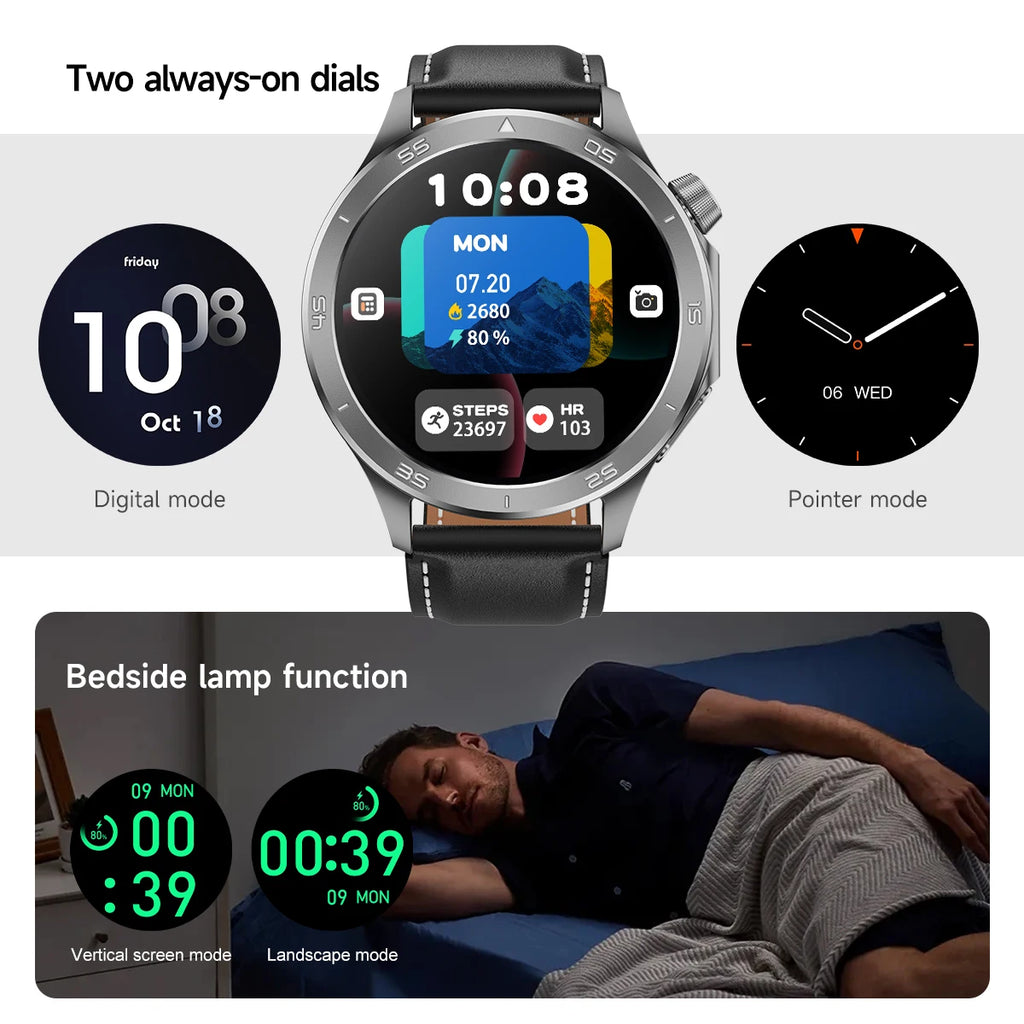 2026 new smart watch 1.53-inch HD large screen supports Bluetooth calls, multiple sports modes, compass health monitoring