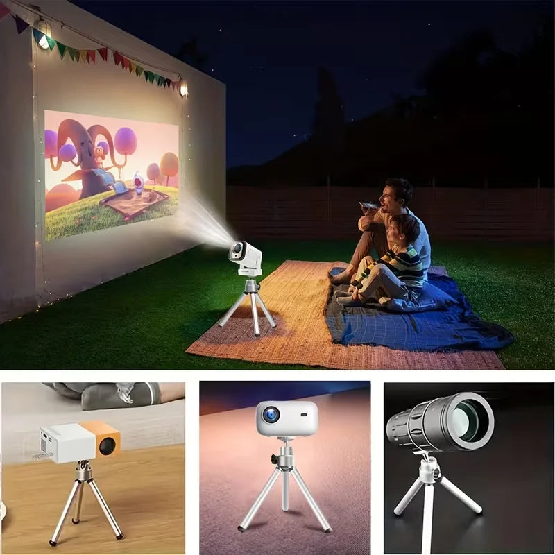 Mini Projector Tripod 360° Rotatable Adjustable Height for HY300 PRO+ HY310 HY320 MINI TP360 Universal Portable Aluminum Alloy