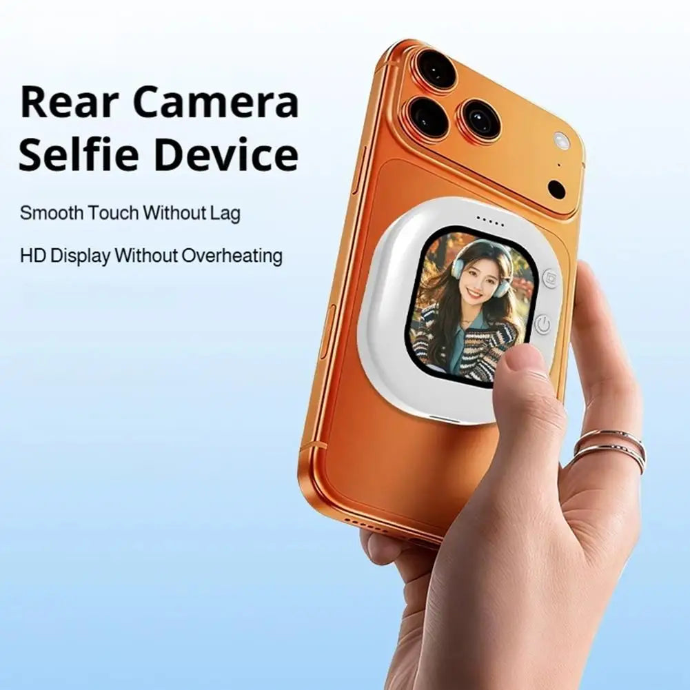 1/2PCS Mini Wireless Magnetic Phone Screen Projector Mobile Phone Rear Camera Selfie Video Camera for Vlog Live Selfie Screen