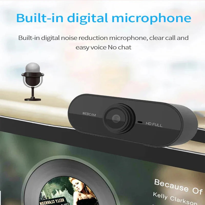 New Mini Web Camera PC Full HD With Microphone USB Plug Support Laptop Desktop Suitable For Video Calls Conference Live Work