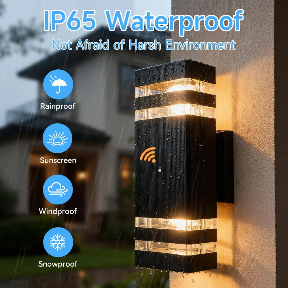 Smart Motion Sensing Outdoor Wall Light — Waterproof LED, 110V-220V for Porch & Garden