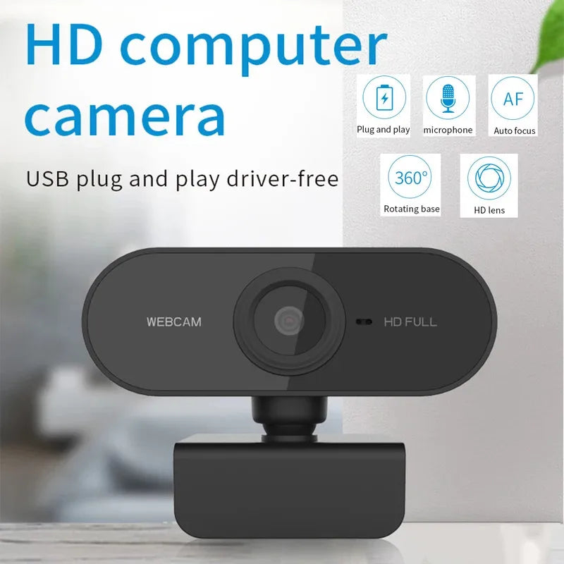 New Mini Web Camera PC Full HD With Microphone USB Plug Support Laptop Desktop Suitable For Video Calls Conference Live Work