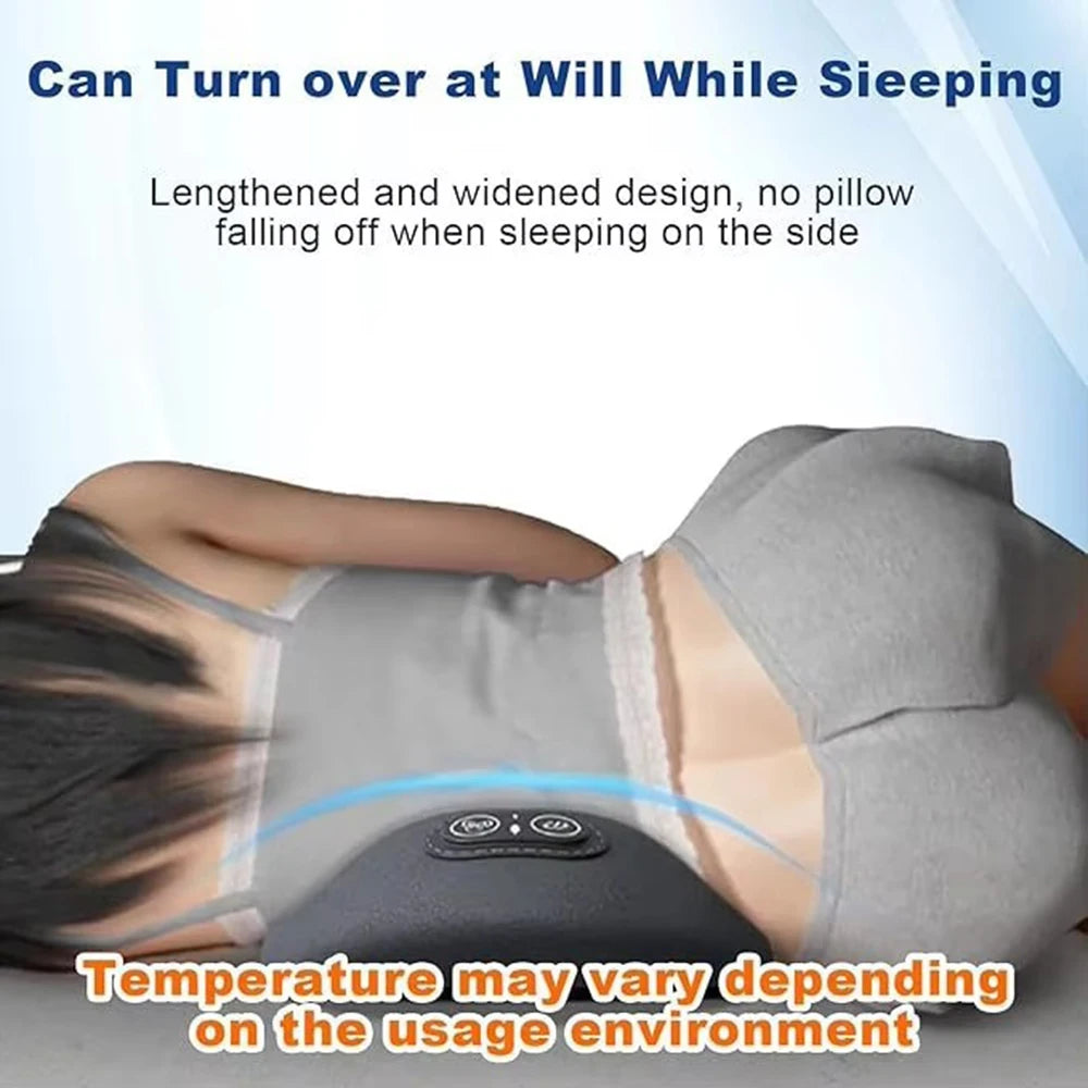 Multi-functional 3-in-1 Back Massager with Relief Bed Sleeping Shiatsu Deep Tissue Portable Shoulder Lower Back Pain Relief
