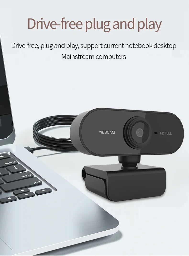 New Mini Web Camera PC Full HD With Microphone USB Plug Support Laptop Desktop Suitable For Video Calls Conference Live Work