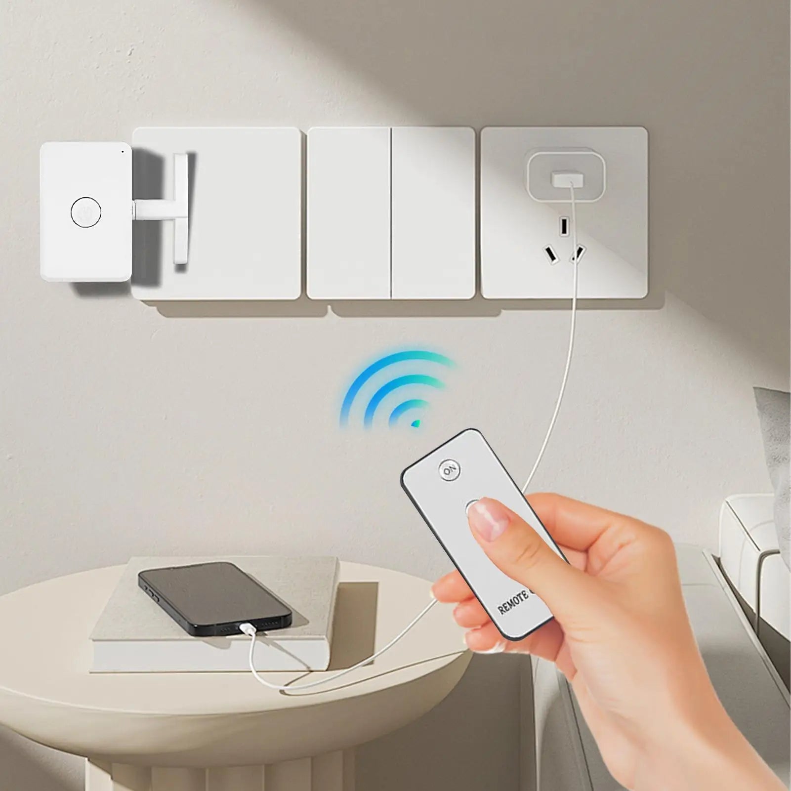 Smart Home Button Wireless Smart Buttons No Wiring Required 10 Meters Remote Control Light Dimmer Home Automation System