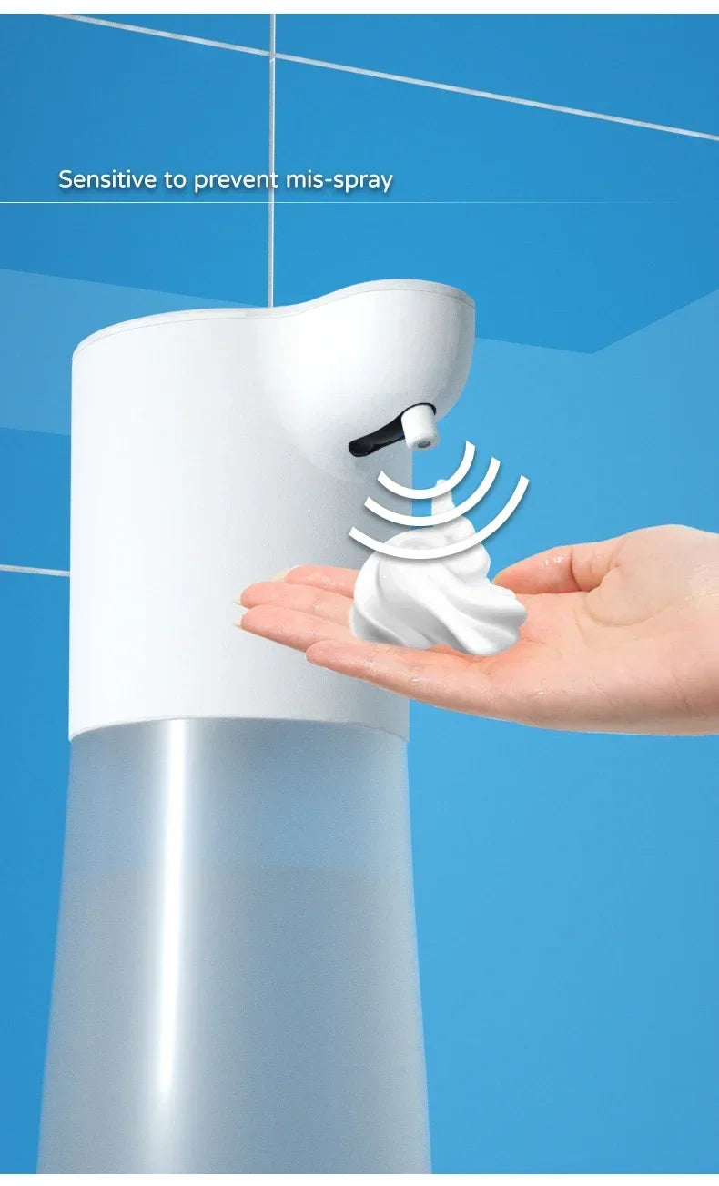 HOMEFISH Smart Automatic Sensor Foam Dispenser Touchless Infrared Soap Dispenser Type-C Charging High Capacity